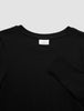 Women's Rib T-Shirt Long Sleeve Black