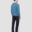 Seamless Core Knit Crewneck Blue Tide