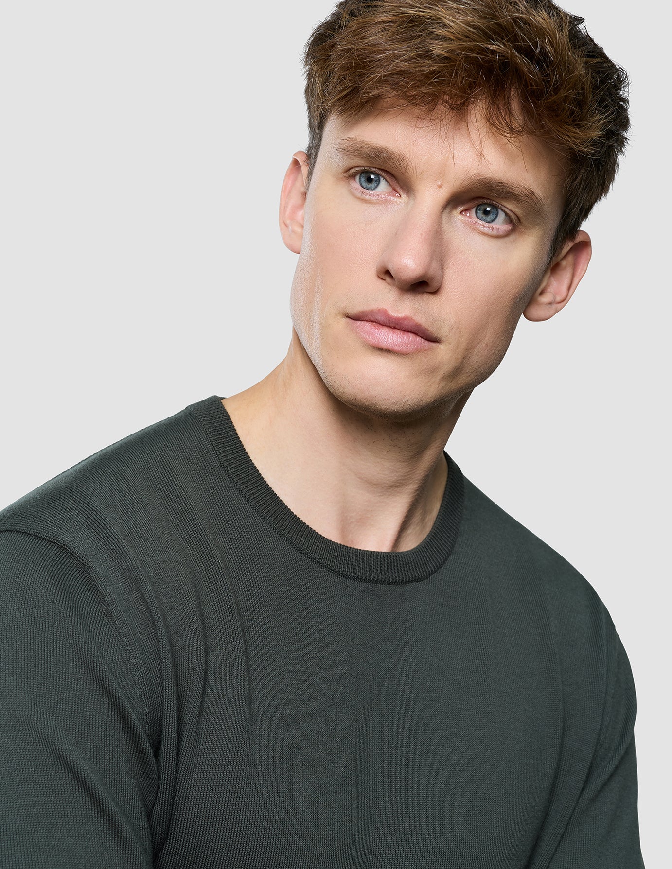 Seamless Core Knit Crewneck Green Night