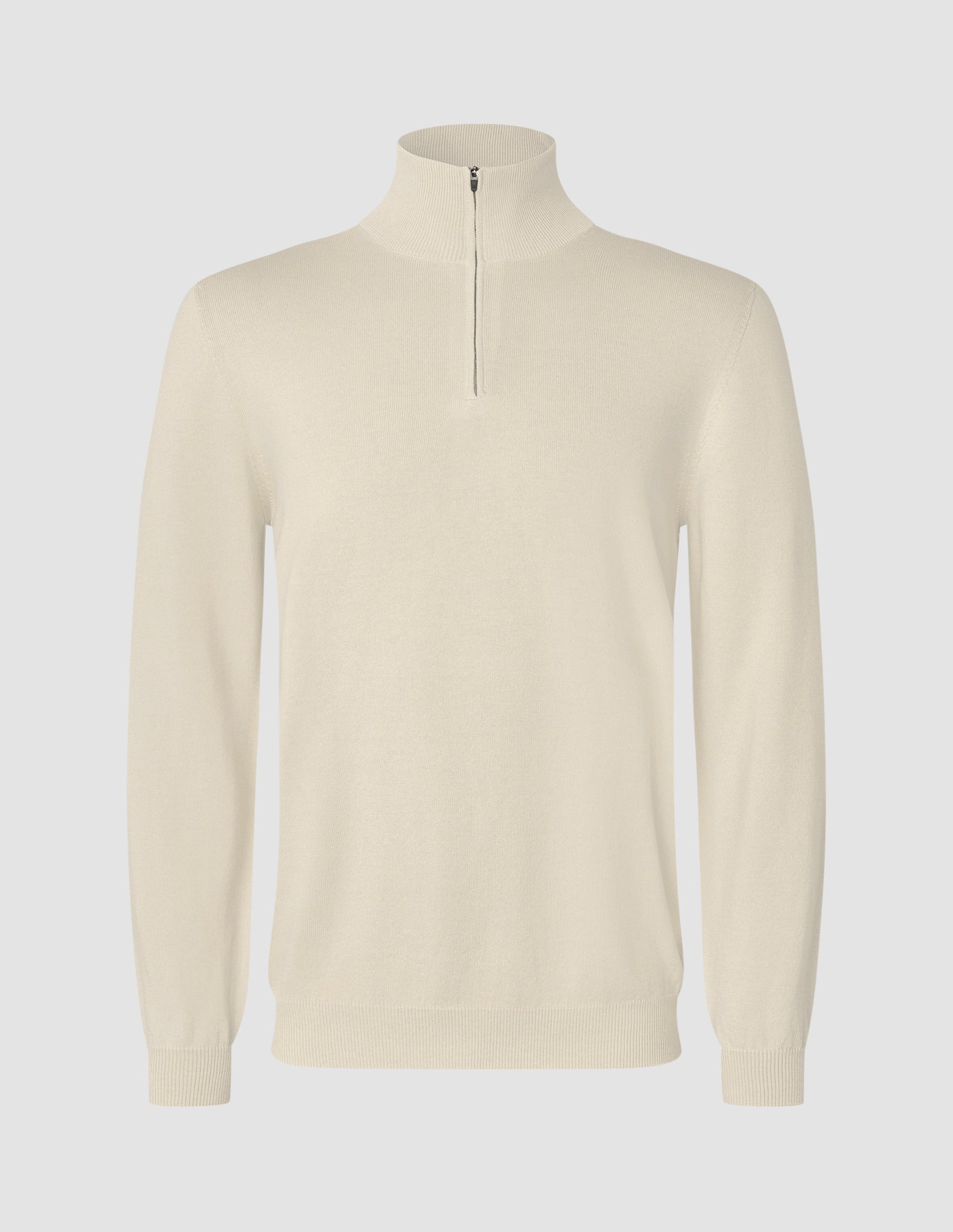 Seamless Core Knit Half Zip Birchwood