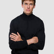 Seamless Core Knit Half Zip Black
