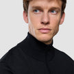 Seamless Core Knit Half Zip Black
