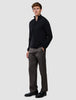 Seamless Core Knit Half Zip Black