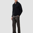 Seamless Core Knit Half Zip Black