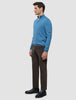 Seamless Core Knit Half Zip Blue Tide