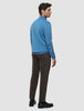 Seamless Core Knit Half Zip Blue Tide
