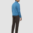Seamless Core Knit Half Zip Blue Tide