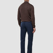 Seamless Core Knit Half Zip Dark Brown