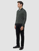 Seamless Core Knit Half Zip Green Night