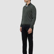 Seamless Core Knit Half Zip Green Night
