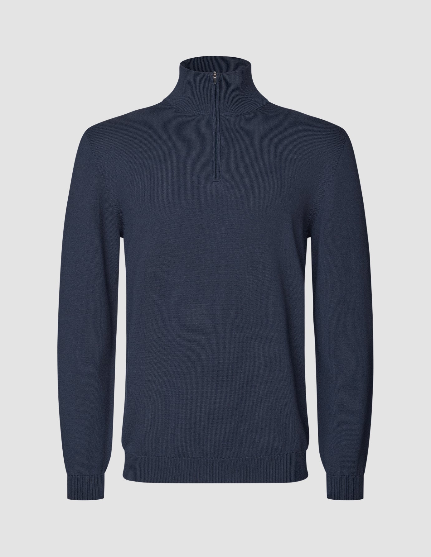 Seamless Core Knit Half Zip Dark Navy