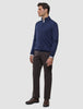Seamless Core Knit Half Zip Dark Navy