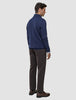 Seamless Core Knit Half Zip Dark Navy
