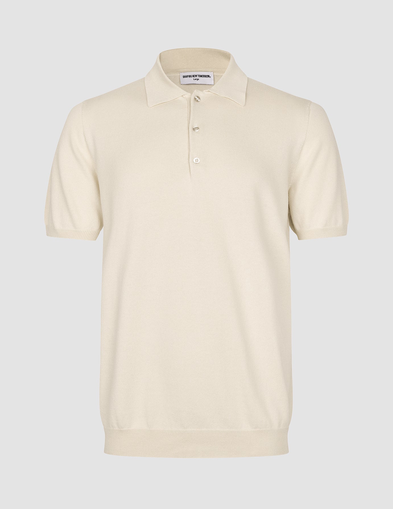 Seamless Core Knit Short Sleeve Polo Birchwood