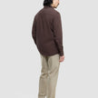 Seersucker Casual Shirt Dark Brown