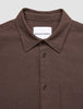 Seersucker Casual Shirt Dark Brown