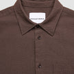 Seersucker Casual Shirt Dark Brown