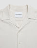 Seersucker Short Sleeve Shirt Cream Stripes