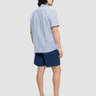 Seersucker Short Sleeve Shirt Navy Stripes