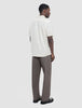 Seersucker Short Sleeve Shirt Off White