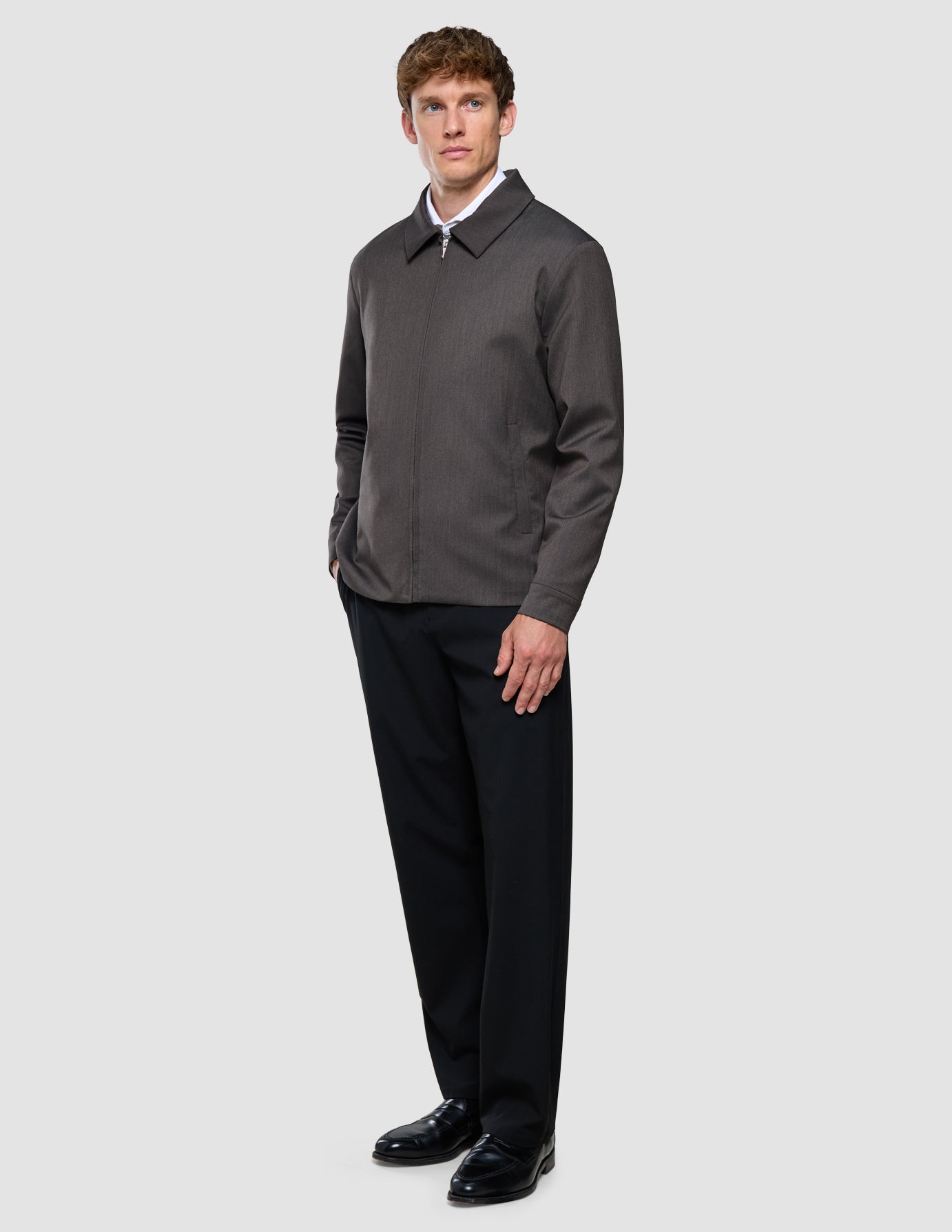 Siena Jacket Herringbone Dark Brown