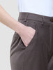 Women Skye Pants Tapered Dark Chestnut Melange