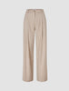 Women's Skye Pants Wide Sandy Beige Melange