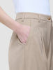 Women's Skye Pants Wide Sandy Beige Melange