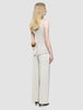 Women's Skye Long Vest Sandy Beige Melange