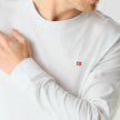 Supima Long-Sleeved Flag T-Shirt White