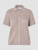 Women Structured Polo Sandy Beige