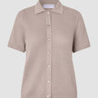 Women Structured Polo Sandy Beige