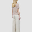 Women Structured Polo Sandy Beige