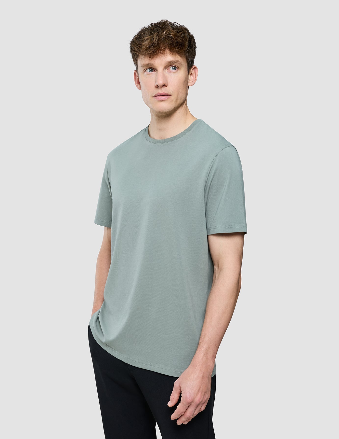 Supima T-Shirt Mist Green | SHAPING NEW TOMORROW