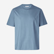 Supima T-shirt Box Fit Blue Mirage