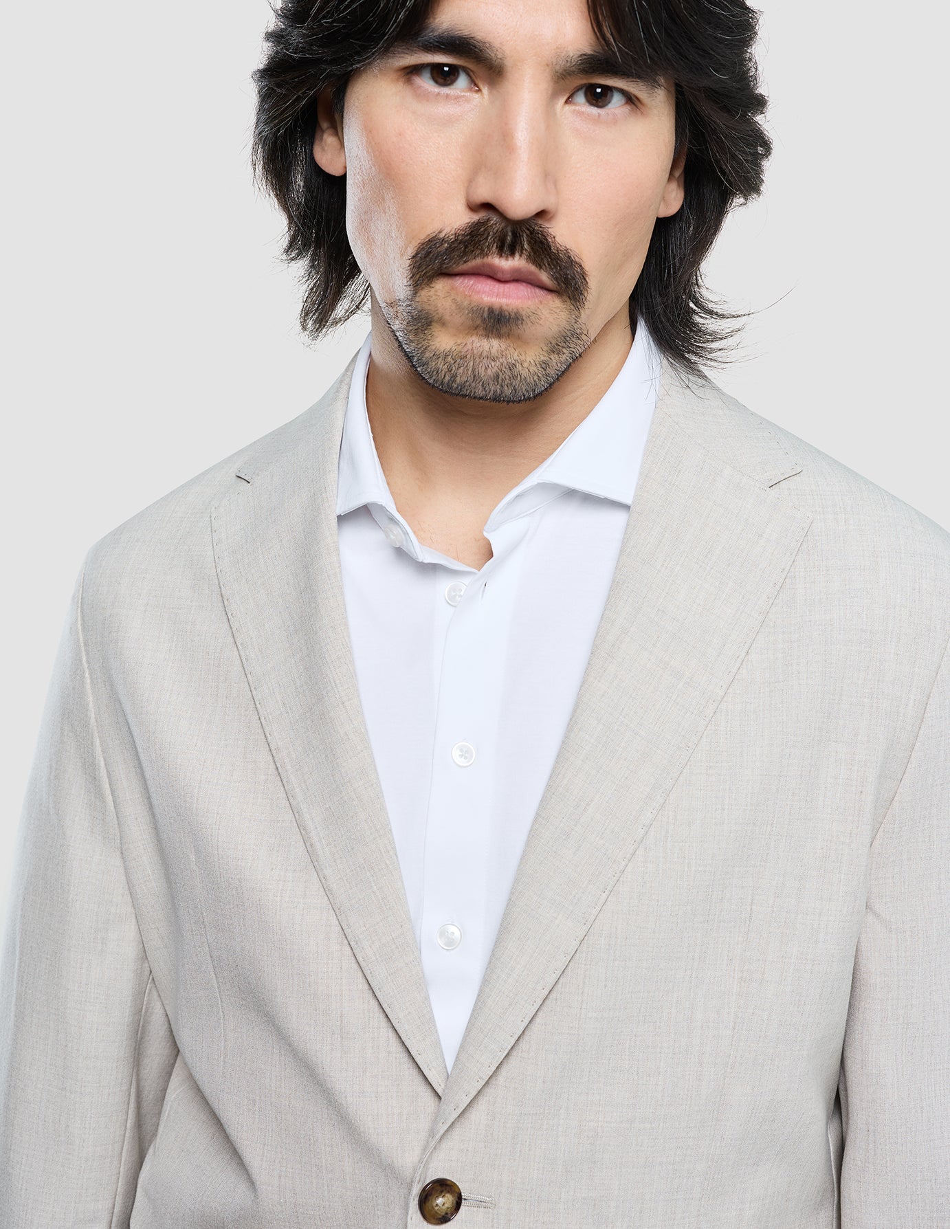 Tech Linen Blazer Sandshell