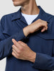 Tech Wool Overshirt Navy