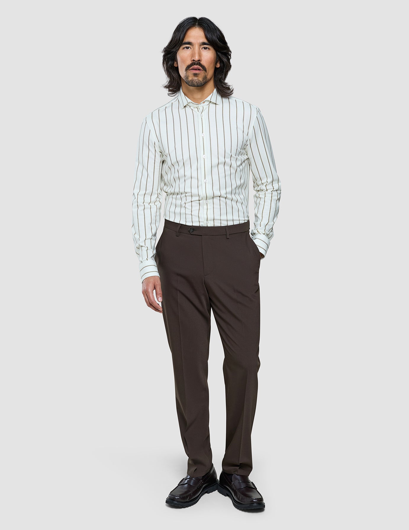 Tech Wool Suit Cocoa Brown