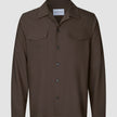 Tech Wool Overshirt Cocoa Brown