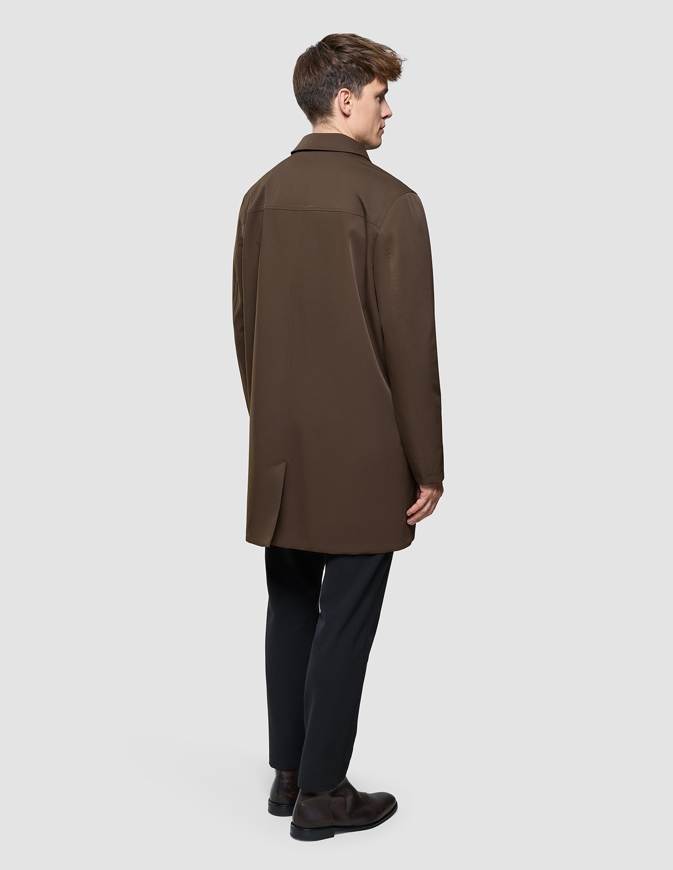 Waterproof Trench Coat Dark Brown