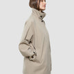 Women Waterproof Trench Coat Short Sand Grain